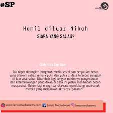 Perlidungan hukum anak luar nikah ini. Hamil Di Luar Nikah Siapa Yang Salah Lensa Medianews
