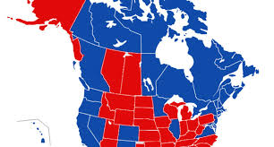 Live results as canadians elect new members to the house of commons to form the 43rd parliament. What If Electoral Map Canada U S Union