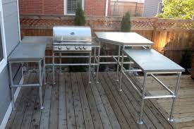 custom outdoor kitchen island