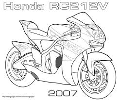 Dibujos De Motos Para Colorear
