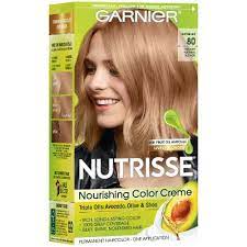 Garnier Nutrisse Nourishing Color Creme 80 Medium Natural Blonde In 2021 Nourishing Hair Box Hair Dye Brown To Blonde Balayage