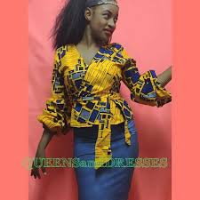 Voir plus d'idées sur le thème hauts ankara, tenue africaine, mode. Pin De Edith Omofo En Ankara Tops For Jeans Ropa Africana Moda Moda Africana