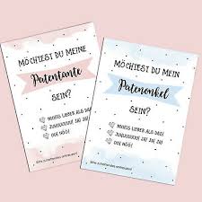 Willst du mein patenonkel werden? Postkarten Pate Fragen 2er Set Patenonkel Fragen Patentante Fragen Ebay