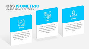 Download Css3 Isometric Cards Hover Effects Html Css 3d Design Youtube