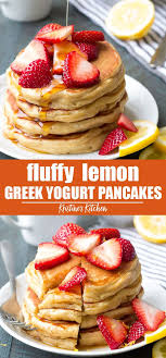 Our greek yogurt pancakes are fluffy and moist with a rich flavor profile that balances whatever our recipe is easy to follow and a great use for leftover yogurt whey. Lemon Greek Yogurt Pancakes Pancake Recipe Easy Yogurt Pancakes Greek Yogurt Pancakes