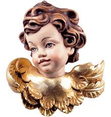 Guardian angel Amore sitting cherrywood