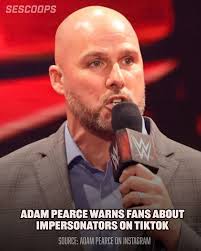 Adam Pearce Warns Fans of Impersonators