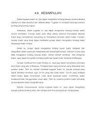 Contoh folio bahasa melayu komsas. Kesimpulan