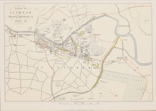 File:Plan of Lucknow, Showing Operations in 1857-58.jpg - Wikimedia Commons