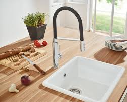Mitigeur De Cuisine Avec Douchette Noir Grohe Leroy Merlin