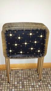 Vintage Caldak Cal Dak Mid Century Modern Space Age Starburst Tole Tv Trays Set Retro Mid Century Modern Decor Modern Vintage Furniture Mid Century Furniture