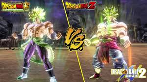 This incarnation of broly battles in his wrathful state, which is the power of a great ape in humanoid form. Dbz Broly Vs Dbs Broly Side By Side Comparison Dragon Ball Xenoverse 2 Youtube
