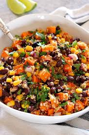 Roasted Sweet Potato Black Bean Quinoa Salad Recipe Healthy And Filling Quinoa Sala Quinoa Salad Recipes Healthy Roasted Sweet Potatoes Healthy Salad Recipes