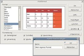Wieder über einfügen finden sie im reiter feldbefehl die seitennummer. Eine Tabelle Formatieren Apache Openoffice Wiki