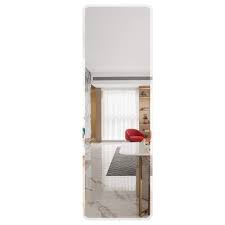 The wooden frame is solid, doesn't wobble. Linsgroup Large Full Length Mirror Right Angle Grinding Edge Without Frame Hd Full Body Mirror For Home Decor Right Angle 47 X 12 Home Decor Kolenik Mirrors