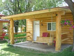 Top room amenities include a kitchenette, air conditioning, and a refrigerator. Palisades Cabins And Rv Park Up Close