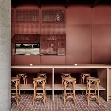 Hutch ~ china cabinet ~ royal charter hunt board by ethan allen. Ritz Ghougassian Reference Brickwork For Red Toned Interiors Of Bentwood Cafe In Melbourne