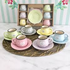 farkli renkli seramik 6 li kahve fincan takimi kapida odeme firsati 12 ay a varan taksit hizli kargo musteri memnuniyeti fi ncan seramik kahve fi ncani