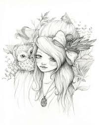 Color My Art Surreal Fantasy Grayscale Underpainting Coloring Book These Seasons Will Change Scan Colorful Drawings Art Fantasy Art