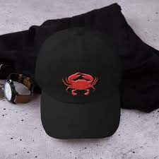 Maryland Crab Hat Crab Baseball Cap Embroidered Hat Gift Etsy Custom Embroidered Hats Hats Embroidered