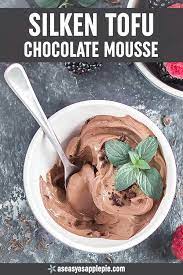 Silken Tofu Chocolate Mousse As Easy As Apple Pie Recipe Tofu Ice Cream Recipe Tofu Dessert Tofu Smoothie