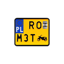 B c d e f g k l m n o p r s t w z. Tablica Rejestracyjna Polska Zabytkowa Do Motoroweru Tbt Cars