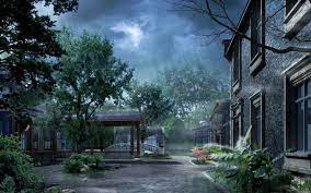 End House Rainy Day Wallpaper Landscape Wallpaper Rain Wallpapers