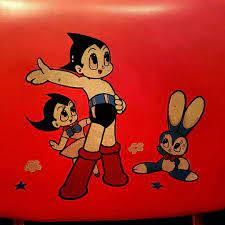 昭和レトロな鉄腕アトムのチトセ 学習椅子 鉄腕アトム レトロ 昭和レトロ