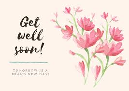 The tissue box is a 6 1/4″ x 3″ piece of cardstock that is scored at 1 1/2″, 3″, 4 1/2″ & 6″. Free Printable Editable Get Well Soon Card Templates Canva