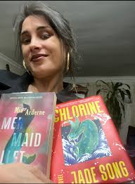 Jade Song and I discussed mermaids, mental health, violence, queer  narratives, and shared advice for writers. This transatlantic convo showed  overlapping topics between authors from opposite sides of the globe. We  delve