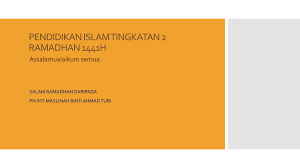 Pengenalan buku teks digital merupakan sebahagian daripada pelan pembangunan pendidikan malaysia (pppm) bermula 2013 hingga 2025, dan diperkenalkan dalam tiga fasa oleh kerajaan sebelum ini. Pendidikan Islam Tingkatan 2 Ramadhan 1441h