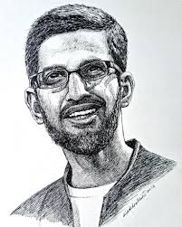 Black ink pen drawing