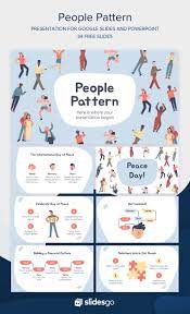 Edit And Download Now This People Pattern Presentation Full Of Illustrations A Powerpoint Presentation Design Ppt Template Design Powerpoint Background Design