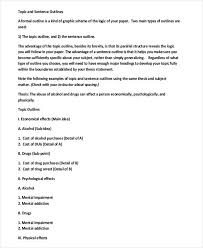 Topic Outline Examples Topic Outline Example Topic Outline Essay Outline Template
