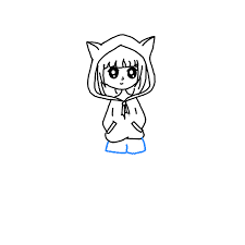 Be an expert in drawing by learning to draw in just 5 minutes! How To Draw An Anime Girl With Hoodie Step By Step Easy Drawing Guides Drawing Howtos