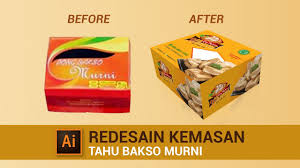 Sribu desain label desain label aneka rasa kerupuk ikan t via sribu.com. Desain Ulang Kemasan Tahu Bakso Murni By Hands Youtube