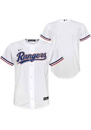 With a jet black base and bold orange trims, the 2020/2021 rangers third jersey has been designed to stand out. Nike Texas Rangers Boys White 2020 Home Baseball Jersey 133403629