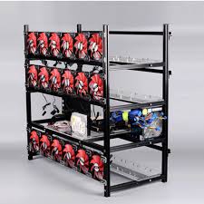 Velihome open air mining frame case,steel mining frame rig case,up to 6 gpu for crypto coin currency mining (19.7x11.2x8.9inch) (black) 3.8 out of 5 stars 21 $54.99 19 Gpu Open Air Miner Frame Aluminum Stackable Mining Rig Case Eth Btc Ethereum Ethereum Mining Frame Aluminum