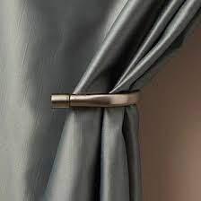 Mix And Match Satin Steel Holdback Arms Curtains Luxury Curtains Steel Curtain