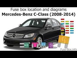 fuse box location and diagrams mercedes benz c class 2008