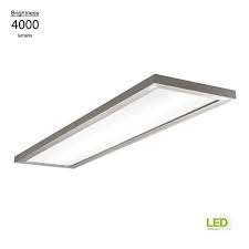 Firstly, it's perfect for you who want to add vintage element. Hampton Bay 48 In X 12 In Low Profile Selectable Led Flush Mount Ceiling Flat Panel Brushed Nickel Rectangle 4000 Lumens Dimmable 54325111 The Home Depot Kitchen Light Fixtures Ceiling Flush