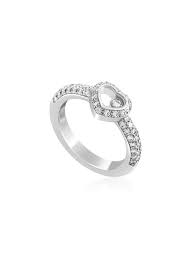 Vintage Chopard Happy Diamonds 18k White Gold Heart Ring By Chopard At Gilt