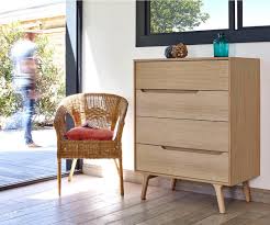 Commodes, buffets, armoires, sideboards, bureaux, chaises, fauteuils, luminaires, miroirs. Commode Ado Volga 4 Tiroirs De Rangement Style Scandinave