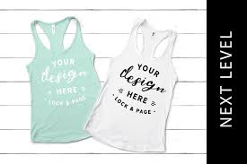 Download Mint Next Level 1533 Mockup Tank Top Running Vest Mockup 146065 Mockups Design Bundles