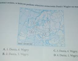 Węgry to państwo znajdujące się w europie środkowej, które węgry. Zaznacz Zestaw W Ktorym Podano Wlasciwe Oznaczenia Danii I Wegier Na Mapie Skala 1 60 000 000a 1 Brainly Pl