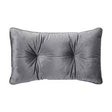 Breakfast Velvet Button Cushion Grey Kmart Gray Accent Pillows Grey Home Decor Cushions