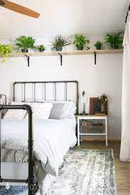 Who Doesn T Love Plants Bring Even More Greenery Into Your Bedroom With A Diy Plant Shelf Nort Shelves In Bedroom Home Decor Bedroom Farm House Living Room