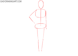Step 9 on drawing anime girls. How To Draw A Girl Easy Drawing Art
