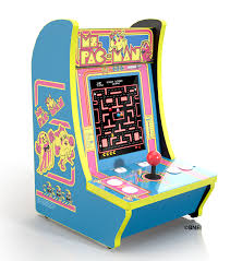 New color lcd screen for enhanced gameplay! Arcade1up Ms Pac Man Counter Cade The Brick