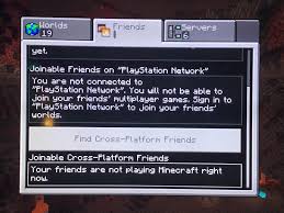 If you're running a multiplayer server of any kind this is the place to post! Okay So I Play On Ps4 And It Says That I Can T Join My Friends Server Because I M Not Connected To Playstation Network Even Though I Am In Fact I Triple Checked